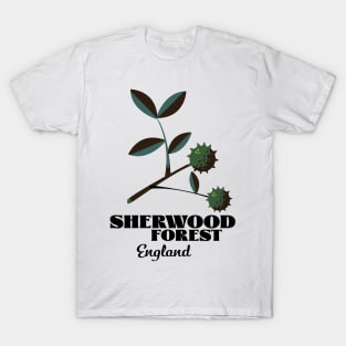 Sherwood Forest England Travel poster T-Shirt